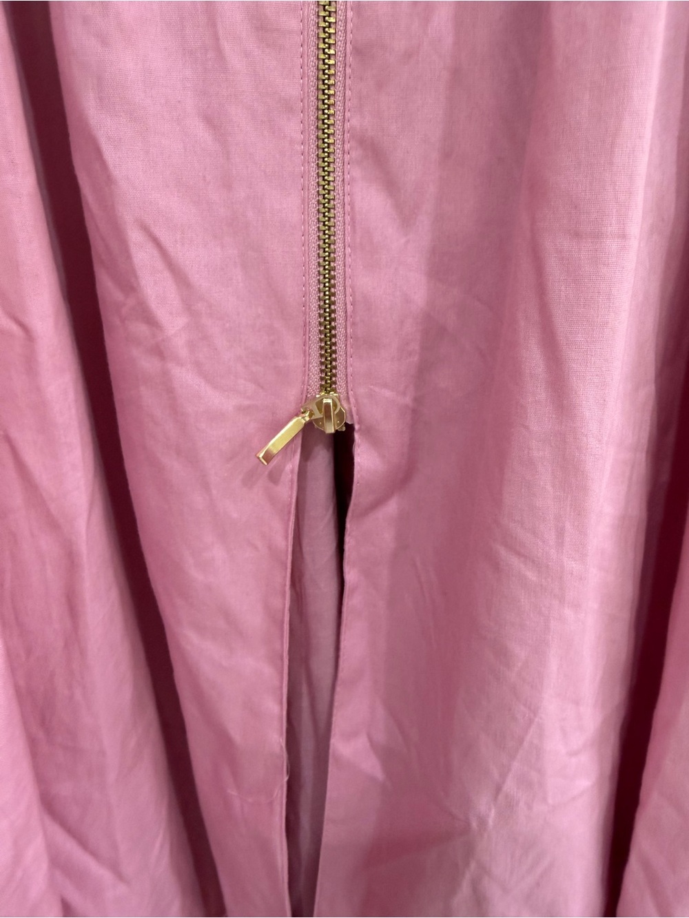 ANTHROPOLOGIE The Tommie Zip-Front Midi Dress Pink - Picture 8 of 8